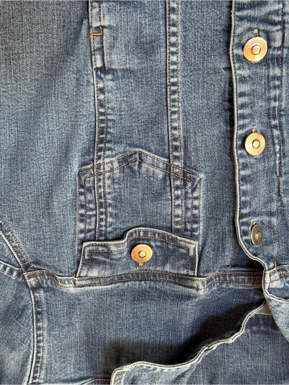 Christopher & Banks Medium Blue Denim Button-Up Jacket - Picture 4 of 5